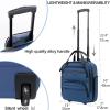 imageKROSER Carry On Underseat Multifunctional 16inch Underseater Lightweight Overnight Suitcase for Men Women GreyBlue