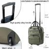 imageKROSER Carry On Underseat Multifunctional 16inch Underseater Lightweight Overnight Suitcase for Men Women GreyOlive