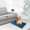 imageKROSER Fancy Crate Pad Bed Mat Reversible Cool ampamp Warm Machine Washable for Small to XXXLarge Dogs Grey Navy Star PatternMedium