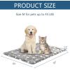 imageKROSER Fancy Crate Pad Bed Mat Reversible Cool ampamp Warm Machine Washable for Small to XXXLarge Dogs Grey Navy Star PatternMedium