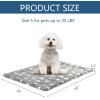 imageKROSER Fancy Crate Pad Bed Mat Reversible Cool ampamp Warm Machine Washable for Small to XXXLarge Dogs Grey Navy Star PatternSmall