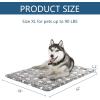 imageKROSER Fancy Crate Pad Bed Mat Reversible Cool ampamp Warm Machine Washable for Small to XXXLarge Dogs Grey Navy Star PatternXLarge