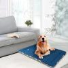 imageKROSER Fancy Crate Pad Bed Mat Reversible Cool ampamp Warm Machine Washable for Small to XXXLarge Dogs Grey Navy Star PatternXLarge