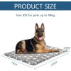 imageKROSER Fancy Crate Pad Bed Mat Reversible Cool ampamp Warm Machine Washable for Small to XXXLarge Dogs Grey Navy Star PatternXXLarge
