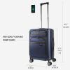 imageKROSER Hardside Expandable Carry On Luggage 22x14x9 Airline Approved With Front Business Pockets 20 Inch Suitcases with Wheels Carry on Suitcase with TSA Lock ampamp USB Port NavyNavy