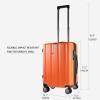 imageKROSER Hardside Expandable Carry On Luggage with Spinner Wheels ampamp Builtin TSA Lock Durable Suitcase Rolling Luggage with USB Port CarryOn 20Inch BlackOrange