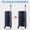 imageKROSER Hardside Expandable Carry On Luggage with Spinner Wheels ampamp Builtin TSA Lock Durable Suitcase Rolling Luggage with USB Port CarryOn 20Inch BlackNavy