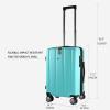 imageKROSER Hardside Expandable Carry On Luggage with Spinner Wheels ampamp Builtin TSA Lock Durable Suitcase Rolling Luggage with USB Port CarryOn 20Inch BlackLake Blue