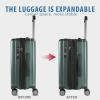 imageKROSER Hardside Expandable Carry On Luggage with Spinner Wheels ampamp Builtin TSA Lock Durable Suitcase Rolling Luggage with USB Port CarryOn 20Inch BlackDark Green