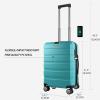 imageKROSER Hardside Expandable Carry On Luggage with Spinner Wheels ampamp Builtin TSA Lock Durable Suitcase Rolling Luggage with USB Port CarryOn 20Inch Matte PurplePinkLake Blue
