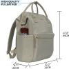 imageKROSER Laptop Backpack 17quot Stylish Backpack Water Repellent College Casual Daypack with USB Port Travel Business Work Bag for MenWomenQuiltedLight Khaki
