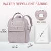 imageKROSER Laptop Backpack 17quot Stylish Backpack Water Repellent College Casual Daypack with USB Port Travel Business Work Bag for MenWomenQuiltedQuilted Dusty Pink