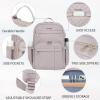 imageKROSER Laptop Backpack for Women 156 Inch Stylish Daypack with USB Charging Port Waterrepellent Nylon Backpack for TravelBusiness Dusty PinkDusty Pink