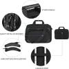 imageKROSER Laptop Bag 156 Inch Briefcase Messenger Bag Water Repellent Computer Case Shoulder Bag Durable Tablet Sleeve with RFID Pockets for BusinessCollegeWomenMen  BlackBlueBlackred