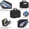 imageKROSER Laptop Bag 156 Inch Briefcase Messenger Bag Water Repellent Computer Case Shoulder Bag Durable Tablet Sleeve with RFID Pockets for BusinessCollegeWomenMen  BlackBlueBlackred