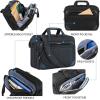 imageKROSER Laptop Bag 156 Inch Briefcase Messenger Bag Water Repellent Computer Case Shoulder Bag Durable Tablet Sleeve with RFID Pockets for BusinessCollegeWomenMen  BlackBlueBlack Blue