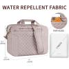imageKROSER Laptop Bag 156 Inch Briefcase Shoulder Bag Water Repellent Laptop Bag Bussiness Carrying HandbagGrey Pink