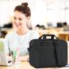 imageKROSER Laptop Bag 156 Inch Briefcase Shoulder Bag Water Repellent Laptop Bag Bussiness Carrying HandbagQulited Black