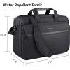 imageKROSER Laptop Bag Premium Laptop Briefcase Fits Up to 173 Inch Laptop Expandable WaterRepellent Shoulder Messenger Bag Computer Bag with RFID Pockets for TravelBusinessMenWomenBlack