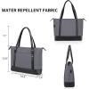 imageKROSER Laptop Tote Bag for Women Purse Teacher Bag 156 Inch Laptop Bag Computer Work Briefcase Handbag Shoulder BagGrey