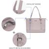 imageKROSER Laptop Tote Bag for Women Purse Teacher Bag 156 Inch Laptop Bag Computer Work Briefcase Handbag Shoulder BagGrey Pink