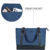 imageKROSER Laptop Tote Bag for Women Purse Teacher Bag 156 Inch Laptop Bag Computer Work Briefcase Handbag Shoulder BagHaze Blue