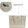 imageKROSER Laptop Tote Bag for Women Purse Teacher Bag 156 Inch Laptop Bag Computer Work Briefcase Handbag Shoulder BagLight Khaki