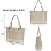 imageKROSER Laptop Tote Bag for Women Purse Teacher Bag 156 Inch Laptop Bag Computer Work Briefcase Handbag Shoulder BagLight Khaki