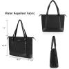 imageKROSER Laptop Tote Bag for Women Purse Teacher Bag 156 Inch Laptop Bag Computer Work Briefcase Handbag Shoulder BagQulited Black