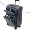 imageKROSER Softside Expandable Carry On Luggage with Spinner Wheels ampamp Builtin TSA Lock Durable Suitcase Rolling Luggage with USB Port CarryOn 20Inch GreyGrey