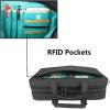 imageKROSER TSA Friendly Laptop Bag 156 inch Briefcase Check Point Friendly Laptop Messenger Bag Water Repellent Computer Case with RFID Pockets for CollegeBusinessWomenMenCharcoal Black