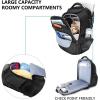 imageKROSER TSA Friendly Travel Laptop Backpack 173 inch XL Computer Backpack WaterRepellent College Daypack Business Backpack with RFID Pockets ampamp USB Port for MenWomenBlackBlack173