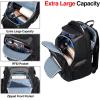 imageKROSER Travel Laptop Backpack 173 Inch XL Computer Backpack with Hard Shell Saferoom RFID Pockets WaterRepellent Business College Daypack Stylish Bag for MenWomenBlackBlack Grey173