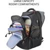 imageKROSER Travel Laptop Backpack 173 Inch XL Computer Backpack with Hard Shell Saferoom RFID Pockets WaterRepellent Business College Daypack Stylish Bag for MenWomenBlackBlack173