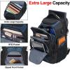 imageKROSER Travel Laptop Backpack 173 Inch XL Computer Backpack with Hard Shell Saferoom RFID Pockets WaterRepellent Business College Daypack Stylish Bag for MenWomenBlackBlackHaze Blue173