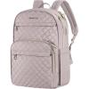 imageKROSER Laptop Backpack for Women 156 Inch Stylish Daypack with USB Charging Port Waterrepellent Nylon Backpack for TravelBusiness Dusty PinkDusty Pink