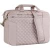 imageKROSER Laptop Bag 156 Inch Briefcase Shoulder Bag Water Repellent Laptop Bag Bussiness Carrying HandbagGrey Pink