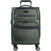 imageKROSER Softside Expandable Carry On Luggage with Spinner Wheels ampamp Builtin TSA Lock Durable Suitcase Rolling Luggage with USB Port CarryOn 20Inch GreyArmy Green