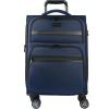 imageKROSER Softside Expandable Carry On Luggage with Spinner Wheels ampamp Builtin TSA Lock Durable Suitcase Rolling Luggage with USB Port CarryOn 20Inch GreyNavy