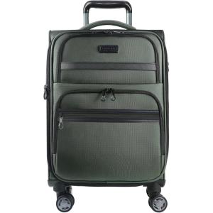 imageKROSER Softside Expandable Carry On Luggage with Spinner Wheels ampamp Builtin TSA Lock Durable Suitcase Rolling Luggage with USB Port CarryOn 20Inch GreyArmy Green