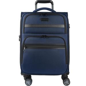 imageKROSER Softside Expandable Carry On Luggage with Spinner Wheels ampamp Builtin TSA Lock Durable Suitcase Rolling Luggage with USB Port CarryOn 20Inch GreyNavy