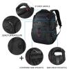 imageKROSER Friendly Travel Laptop Backpack 173 inch XXXL Gaming Backpack WaterRepellent College Daypack Business Backpack with RFID Pockets ampamp USB Port for MenWomenBlackRedBlack173