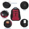 imageKROSER Friendly Travel Laptop Backpack 173 inch XXXL Gaming Backpack WaterRepellent College Daypack Business Backpack with RFID Pockets ampamp USB Port for MenWomenBlackRedBlackRed173