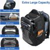 imageKROSER Friendly Travel Laptop Backpack 173 inch XXXL Gaming Backpack WaterRepellent College Daypack Business Backpack with RFID Pockets ampamp USB Port for MenWomenBlackRedBlackGrey173