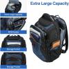 imageKROSER Friendly Travel Laptop Backpack 173 inch XXXL Gaming Backpack WaterRepellent College Daypack Business Backpack with RFID Pockets ampamp USB Port for MenWomenBlackRedBlackHaze Blue173