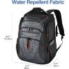 imageKROSER Friendly Travel Laptop Backpack 173 inch XXXL Gaming Backpack WaterRepellent College Daypack Business Backpack with RFID Pockets ampamp USB Port for MenWomenBlackRedBlackGrey173