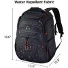 imageKROSER Friendly Travel Laptop Backpack 173 inch XXXL Gaming Backpack WaterRepellent College Daypack Business Backpack with RFID Pockets ampamp USB Port for MenWomenBlackRedBlack173