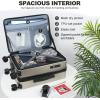 imageKROSER Carry On Luggage with Spinner Wheels amp Builtin TSA Lock Expandable Top Opening Hard Shell Suitcase Large Capacity Durable Rolling Luggage with USB Port CarryOn 20Inch ChampagneChampagne