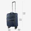 imageKROSER Softside Expandable checked Luggage with Front Business Pockets24 Inch Suitcases with Spinner Wheels amp Builtin TSA Lock Durable Suitcase Rolling Luggage BurgundyNavy24