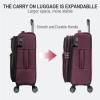 imageKROSER Softside Expandable checked Luggage with Front Business Pockets24 Inch Suitcases with Spinner Wheels amp Builtin TSA Lock Durable Suitcase Rolling Luggage BurgundyBurgundy20